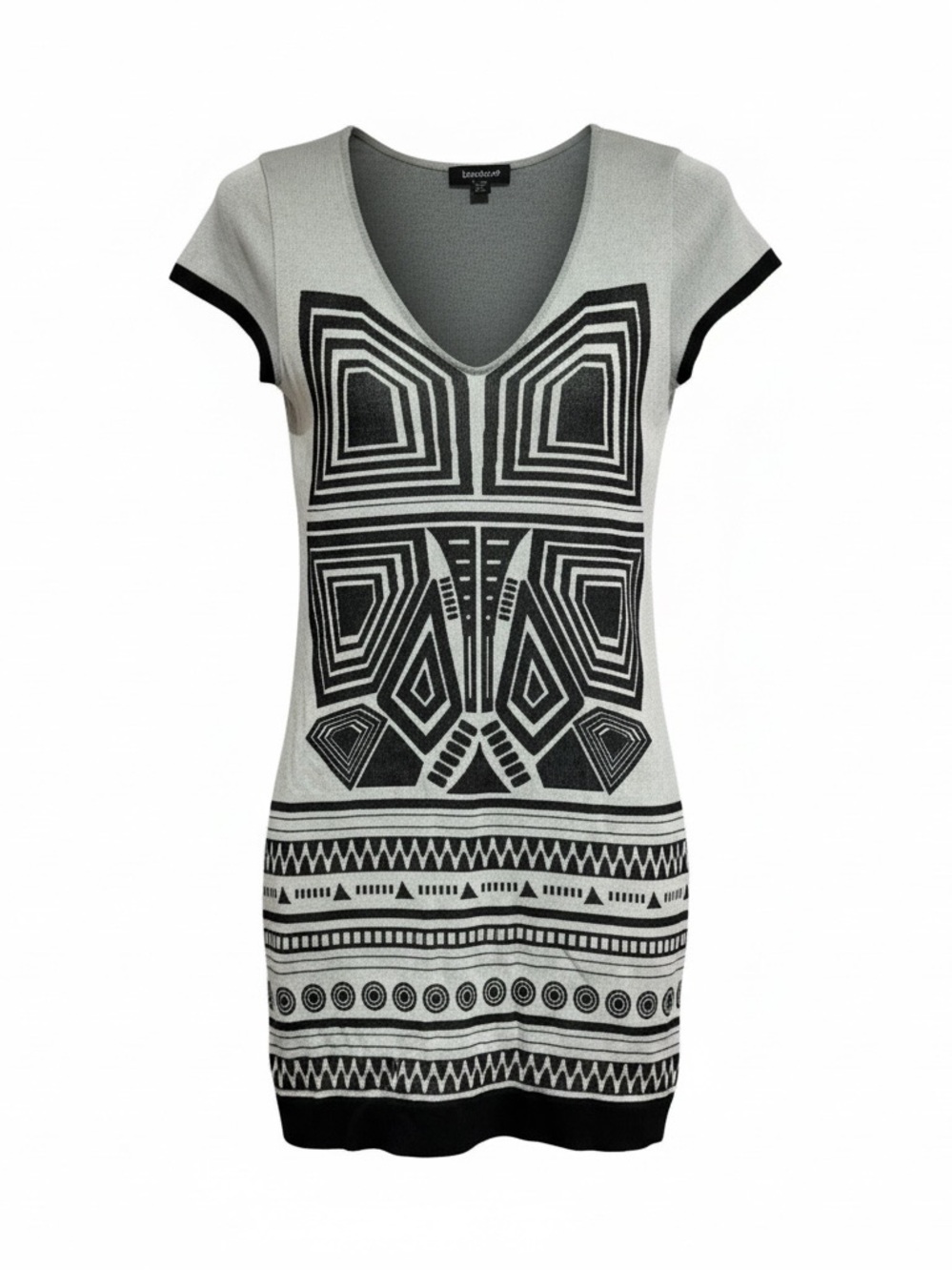 Bebe bodycon stretch geographic dress